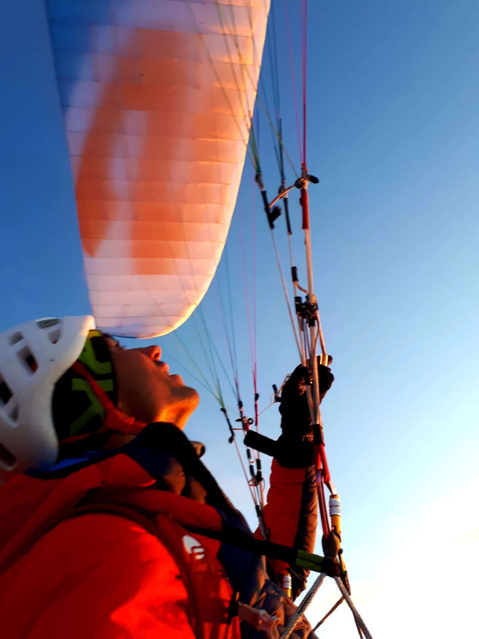 Christophe Dumarest with his glider SUPAIR