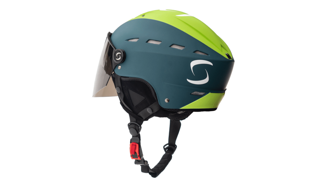 Helm Supairvisor petrol und grün von hinten