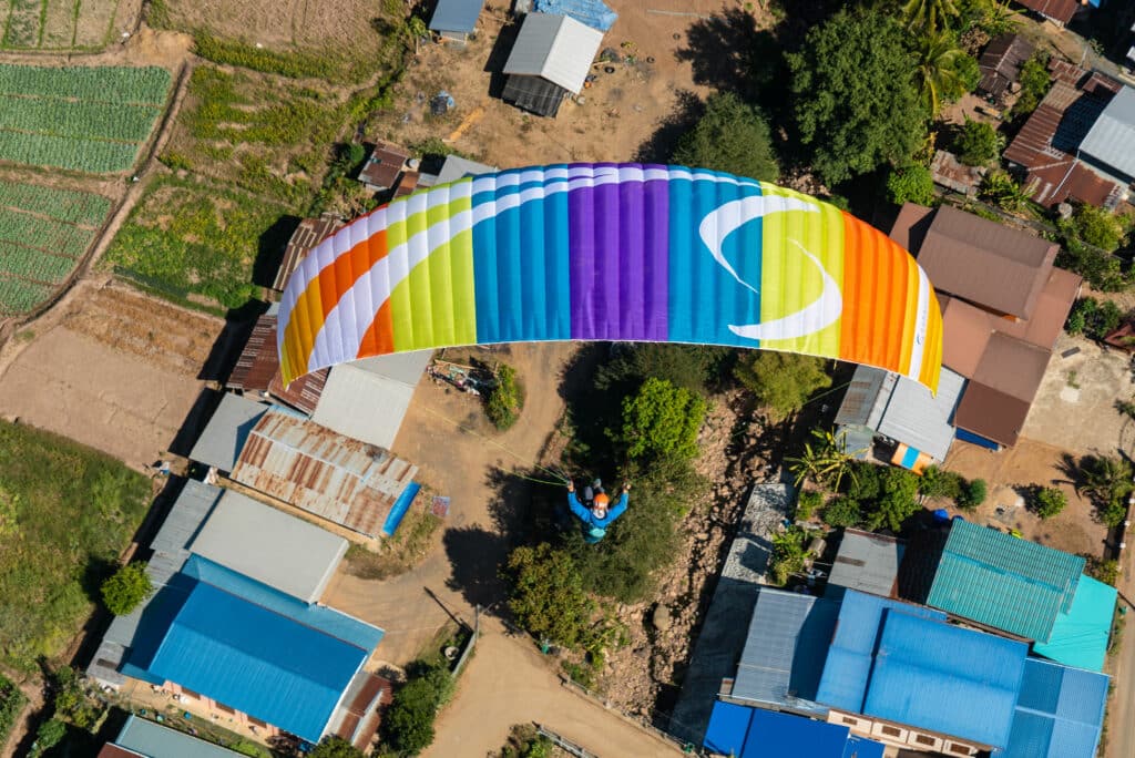 paraglider EN-A Birdy colori Rainbow