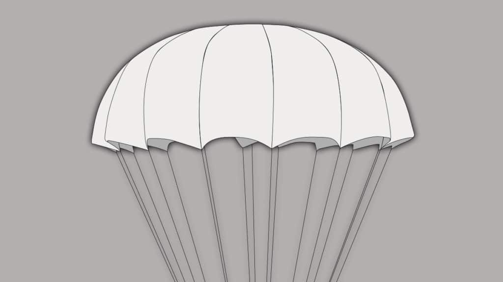 SHINE parachute shape diagram