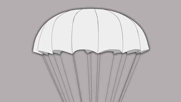 Diagrama de la forma del paracaídas SHINE