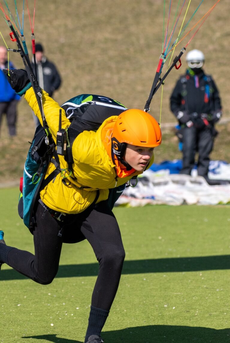 Valentin Serrano au décollage