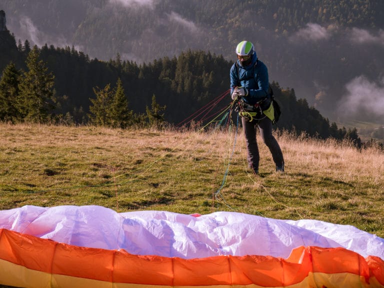 Hendrik Korbe at take-off