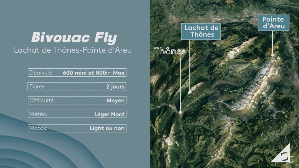 Massif des aravis bivouac flight