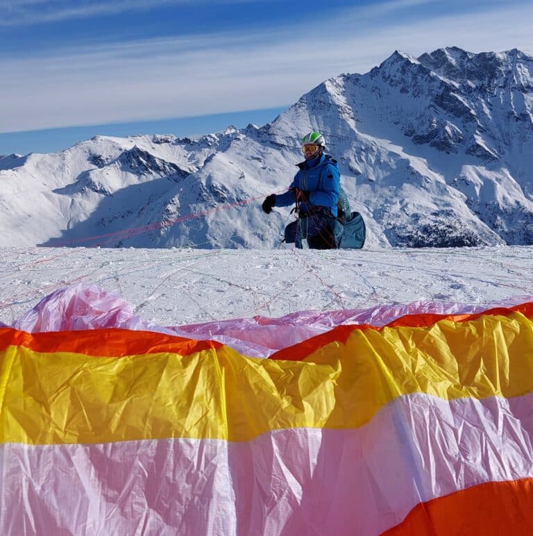 take-off on the snow in Radical4 and Birdy