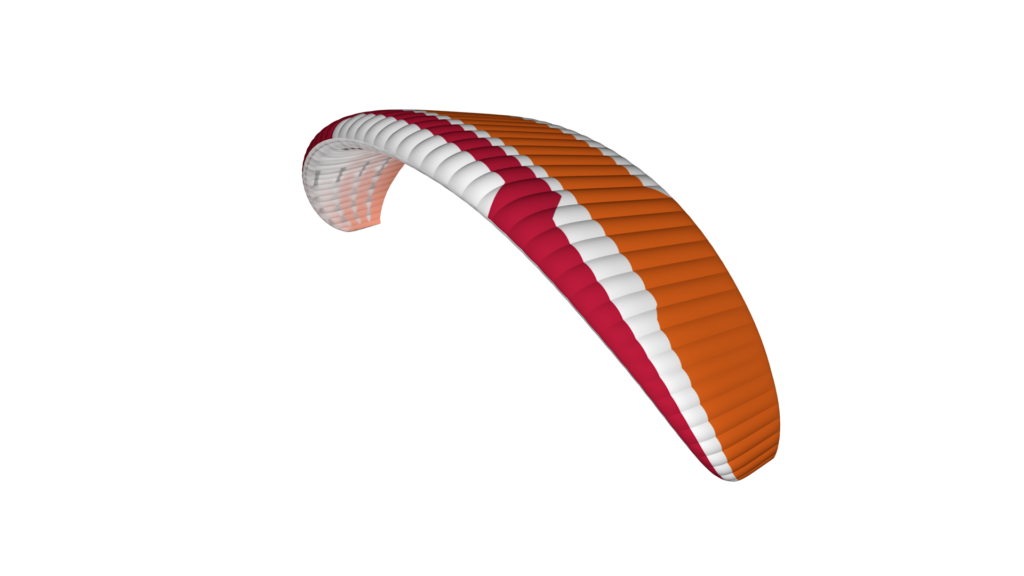 design 3d sunset color of the Supair SORA EVO tandem wing