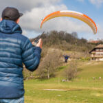 Student final with paraglider EONA 4 and harness ACCESS 3