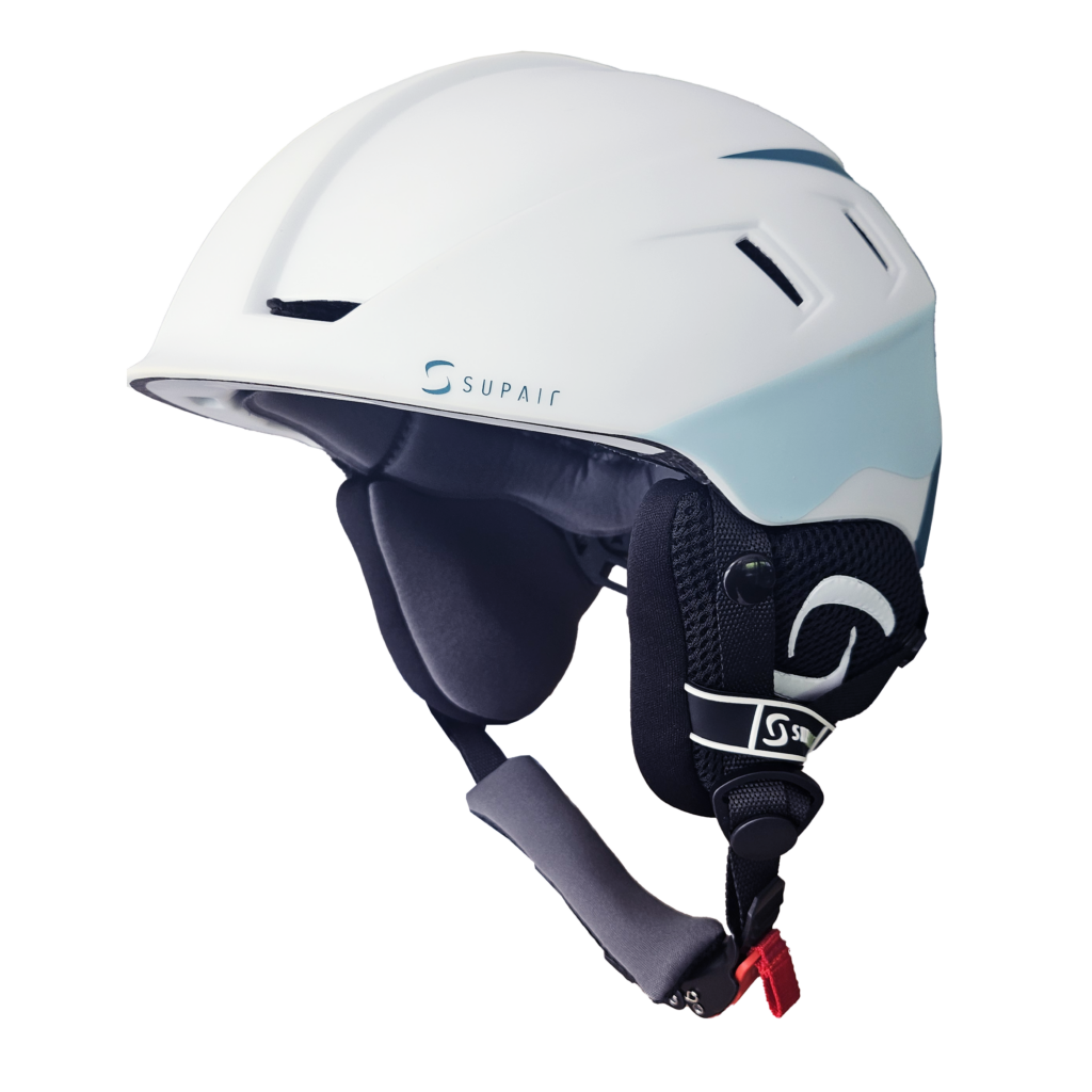 Front view packshot of Helmet Supair PILOT in POLAR colors