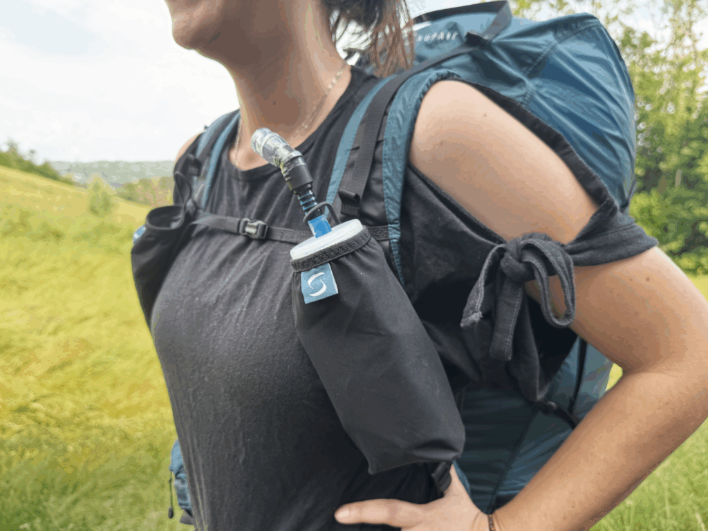 Photo des bretelles du sac trek light