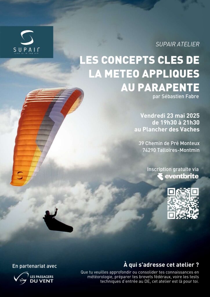 Affiche de la soirée Supair Atelier du 23 mai 2025