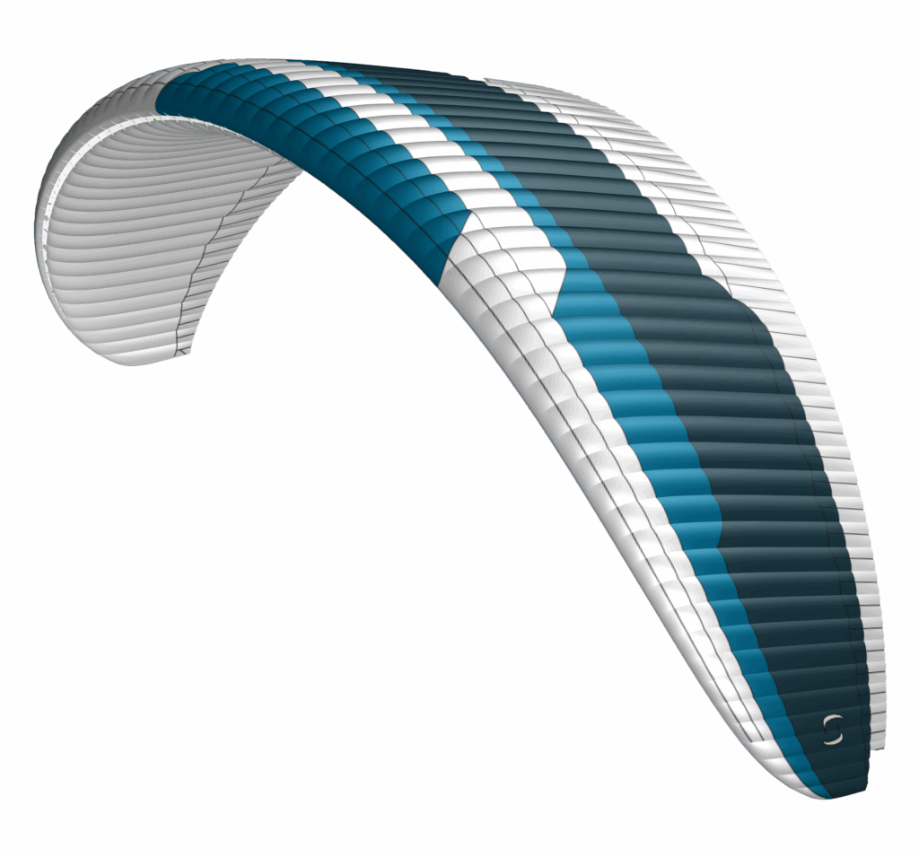 Modèle 3D de la voile SUPAIR SAVAGE 2 coloris AZUR