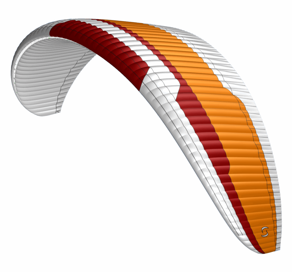 Modèle 3D de la voile SUPAIR SAVAGE 2 coloris FIRE