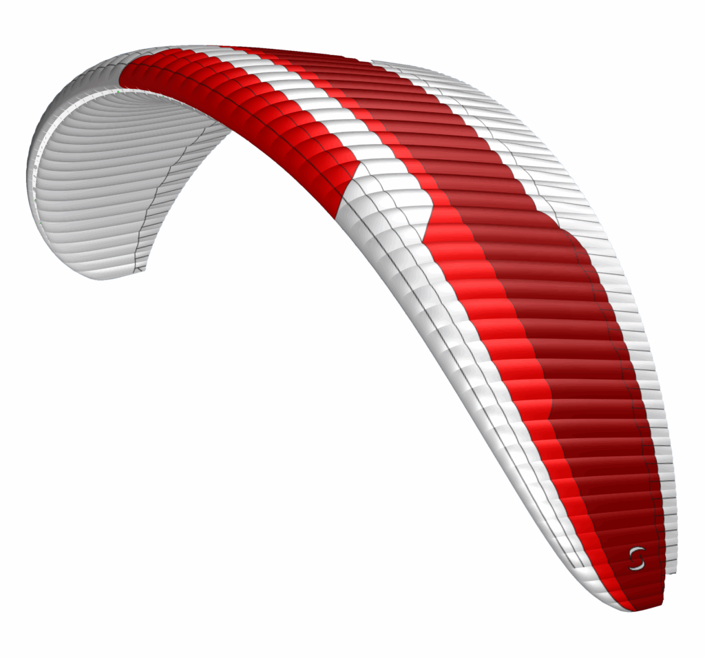 Modèle 3D de la voile SUPAIR SAVAGE 2 coloris SANGRIA