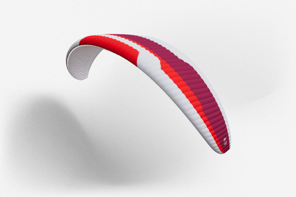 Modèle 3D de la voile SUPAIR SAVAGE 2 coloris SANGRIA