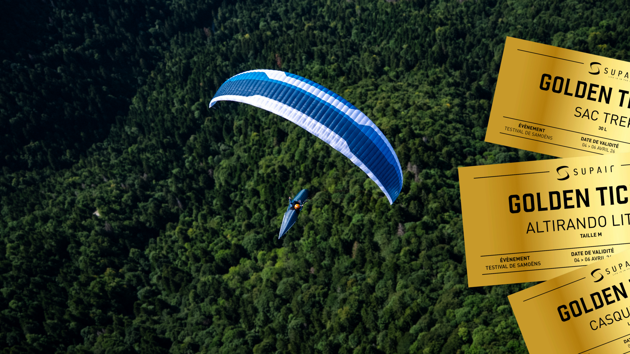 Ticket gold TETIVAL de parapente Samoens