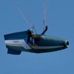 Sellette PULSE Supair en vol, pilote en position cocon